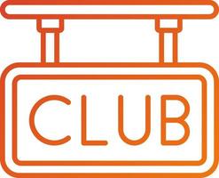 clube ícone estilo vetor
