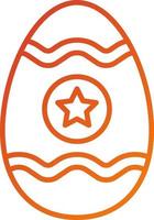 estilo de ícone de ovo de páscoa vetor