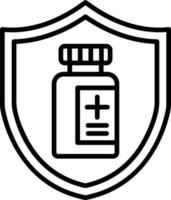 vacina proteção vetor ícone