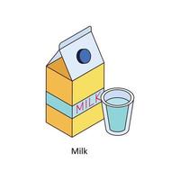 leite vetor isométrico ícones. simples estoque ilustração estoque