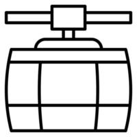 ícone de vetor de teleférico