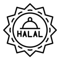 ícone de vetor halal