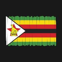 vetor da bandeira do zimbabwe