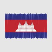 vetor da bandeira do camboja