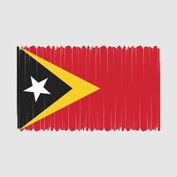 vetor de bandeira de timor leste
