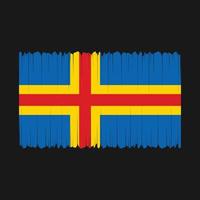 vetor de bandeira das ilhas aland
