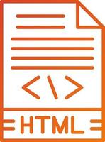 html ícone estilo vetor