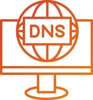 estilo de ícone de DNS vetor