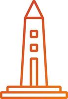 estilo de ícone do obelisco vetor