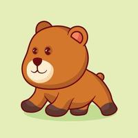 fofa animal Urso desenho animado vetor ícone ilustração