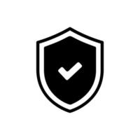 ícone de escudo para segurança ou proteção contra ameaças vetor