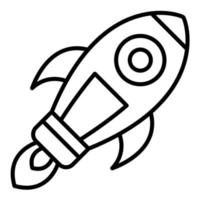 ícone de vetor de foguete