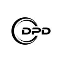 dpd carta logotipo Projeto dentro ilustração. vetor logotipo, caligrafia desenhos para logotipo, poster, convite, etc.