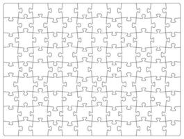 quebra-cabeças enigma rede modelo, em branco branco peças vetor