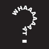 o que questão palavra marca tipografia placa t camisa Projeto vetor