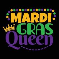 mardi gras rainha. vetor