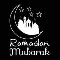 Ramadã Mubarak camiseta vetor