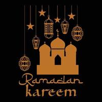 Ramadã kareem camiseta vetor