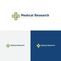 médico pesquisa logotipo Projeto vetor