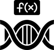 estilo de ícone de genômica funcional vetor