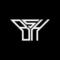 design criativo do logotipo da letra bsh com gráfico vetorial, logotipo simples e moderno do bsh. vetor