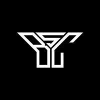 design criativo do logotipo da letra bsc com gráfico vetorial, logotipo simples e moderno da bsc. vetor