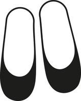 ponta balé sapatos chinelos ícone. simples ilustração do ponta balé sapatos chinelos vetor ícone logotipo isolado em branco fundo