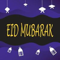 eid Mubarak saudações fundo, elegante elemento para Projeto modelo, uma Lugar, colocar para texto cumprimento cartão, e bandeira para Ramadã kareem. vetor