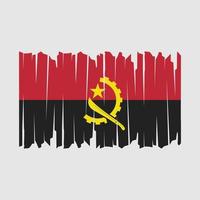 escova de bandeira de angola vetor