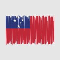 escova de bandeira de samoa vetor