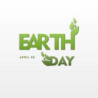 feliz terra dia, abril 22, social meios de comunicação postar para meio Ambiente segurança celebração vetor