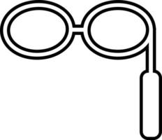 teatro olho óculos. ilustração vetor ícone em branco fundo