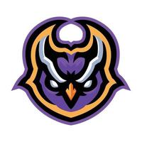 desportivo coruja mascote logotipo para Esportes equipes e marcas vetor