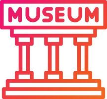 ilustração de design de ícone de vetor de museu