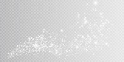 branco bokeh luz luzes efeito fundo. Natal fundo do brilhando poeira Natal brilhando luz bokeh confete e faísca sobreposição textura para seu Projeto. vetor