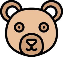 ilustração de design de ícone de vetor de urso