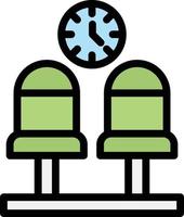 ilustração de design de ícone de vetor de sala de espera