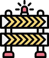 ilustração de design de ícone de vetor de barreira