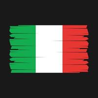 vetor de pincel de bandeira da itália
