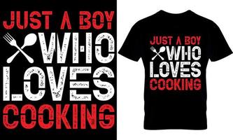 somente uma Garoto quem O amor é culinária. cozinhando camiseta projeto, cozinhando t camisa projeto, cozinhando projeto, cozinhar camiseta projeto, cozinhar t camisa projeto, vetor