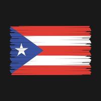 vetor de escova de bandeira de porto rico