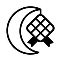 ketupat ícone duotônico Preto estilo Ramadã ilustração vetor elemento e símbolo perfeito.