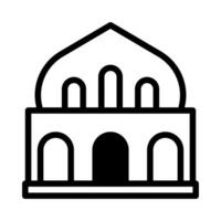 mesquita ícone duotônico Preto estilo Ramadã ilustração vetor elemento e símbolo perfeito.