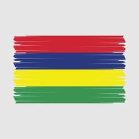 vetor de bandeira da maurícia