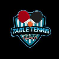 mesa tênis logotipo esport Projeto vetor