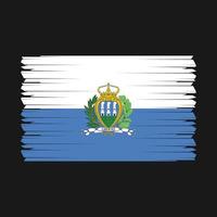 vetor de bandeira de san marino