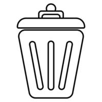 Lixo pode ícone ilustração vetor