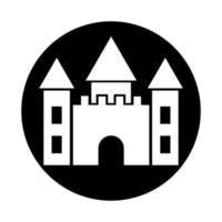 castelo ícone ilustração vetor