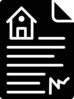 ilustração de design de ícone de vetor de documento de casa