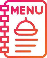 ilustração de design de ícone de vetor de menu